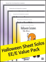 Halloween Sheet Solos Value Pack piano sheet music cover